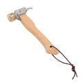 Camping Hammer, Multifunctional Hammer Easy Carrying Wood Handle Stainless Steel Fine Workmanship with Lanyard for Home Use. 
