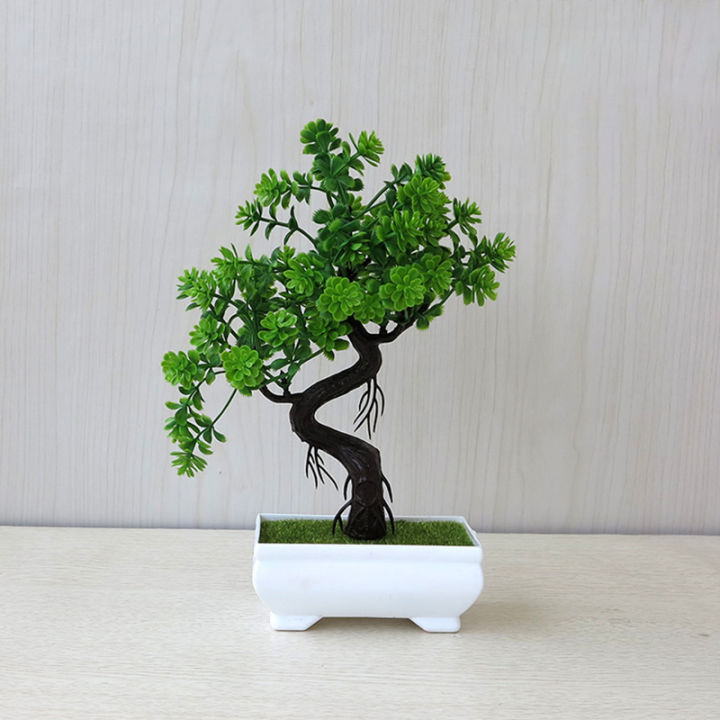 Artificial Plants Bonsai Small Tree Pot Fake Plant Flowers Potted Ornaments For Home Room Table Decoration Hotel Garden Decor Eatop