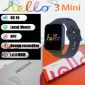 2024 hello 3 mini Smart Watch 41mm AMOLED 1.75'' NFC Compass Sport Mode BT Call Heart Rate Sport Smartwatch for Women Men. 