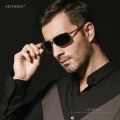 VEITHDIA Brand Polarized Men's Sunglasses Aluminum magnesium Gold Frame Sun Glasses Men Driving Glasses Eyewear Accessories 2458.
