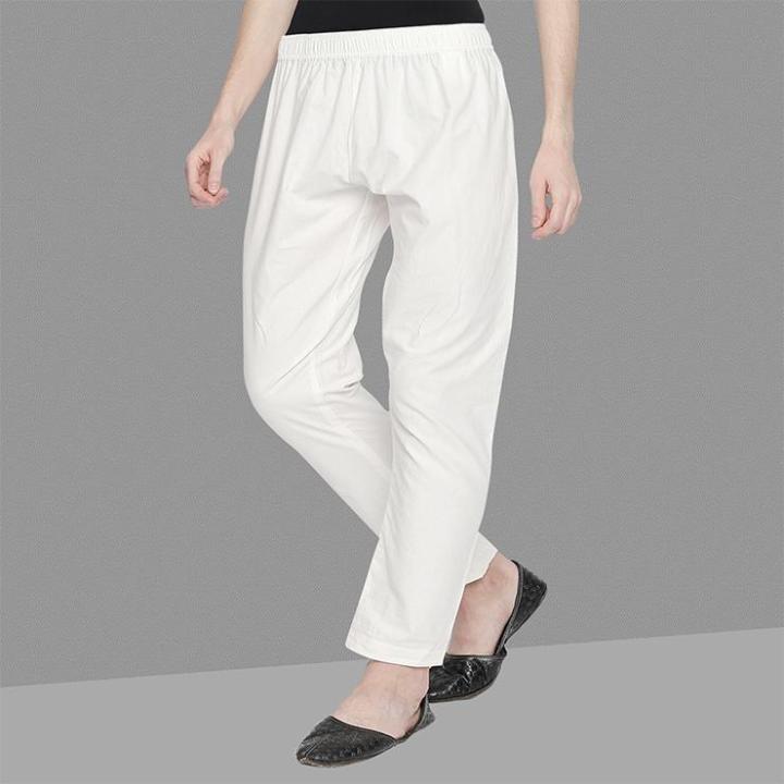 New Stylish White Color Narrow Pant Pajama For Men