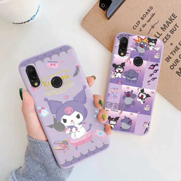 Phone%20Case%20for%20Xiaomi%20Redmi%20Note%207%207S%20Pro%20Back%20Cover%20Girl%20for%20redmi%20note%207%20Anti-drop%20Kuromi%20Melody%20Cinnamoroll%20Silicone%20Cases%20-%20Image%204