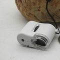 60X Handheld Magnifier Mini cket Microscope Loupe Detector Jeweler Magnifier With LED Light Magnifying Glass.