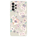 Samsung Galaxy A32 White Flowers Silicone Phone Case. 