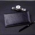 Jeep Chocolate High quality High Capacity Artificial Leather Long Wallet for Man.