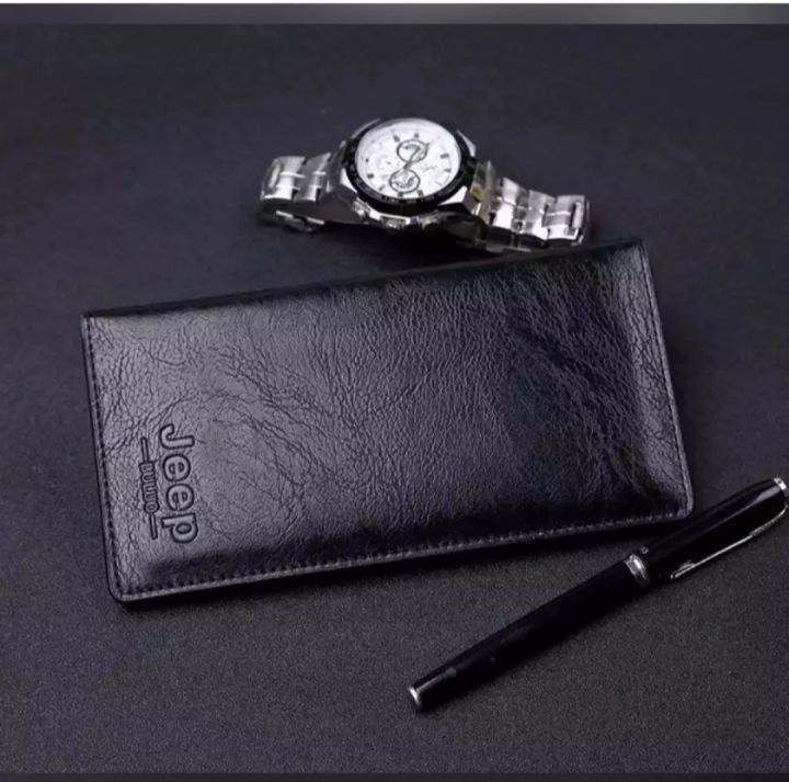 Jeep%20Chocolate%20High%20quality%20High%20Capacity%20Artificial%20Leather%20Long%20Wallet%20for%20Man%20-%20Image%202