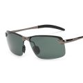 Male Fashion Eyewear Rimless Outdoor UV400 Goggles New Alloy Aluminum Men Sunglasses Brand Design Polarized Sun Glasses Driving.