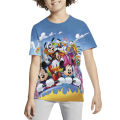 2024 Summer Disney Mickey Minnie 3d Print T Shirt Kids Casual T-Shirt Children Casual O-Neck Child Boys Girls T-Shirts. 
