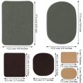30 Pieces Fabric Repair Patches Kit for Jacket Clothes, 5 Colors.