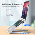 DoomHot Lap-top Stands Foldable Aluminium Lap-tops Stand Portable 6-Level Height Adjustable Holder Notebook Stand Air Flow Cooling Ergonomic Design Stands for 10 -15.6 Inch PC Computer Accessories. 