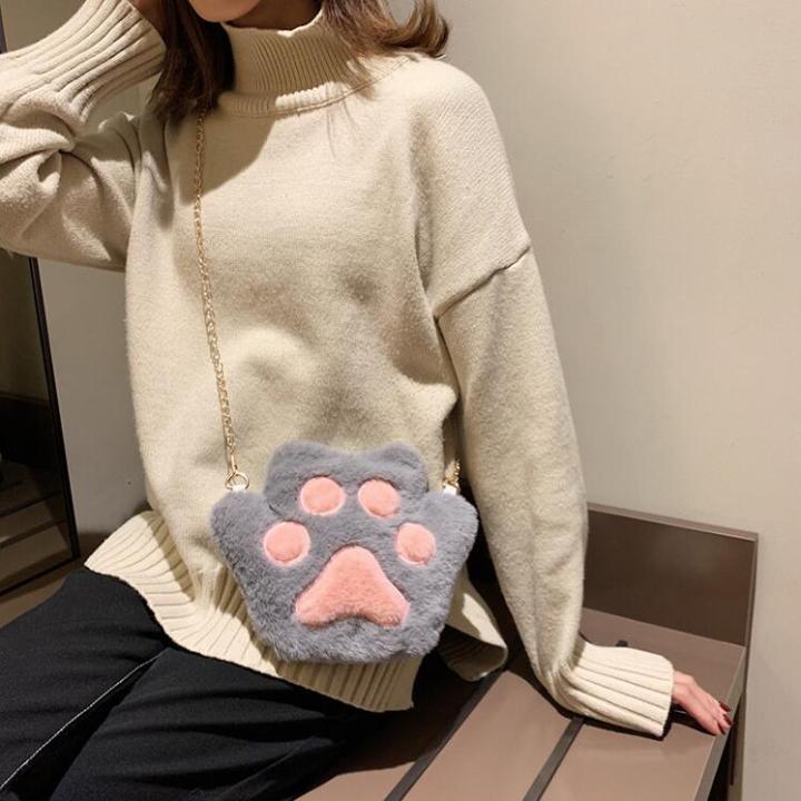 Cute%20Bear%20Paw%20Girls%20Chain%20Zipper%20Shoulder%20Bag%20Lovely%20Children's%20Soft%20Plush%20Coin%20Purse%20Baby%20Boys%20Accessories%20Small%20Crossbody%20Bags%20-%20Image%203
