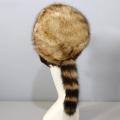 SMGSLIB Good-looking Winter Hat Raccoon Tail Keep Warm Soft Winter Thermal Ladies Cap Female Headwear. 