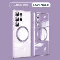 【Lejia】For Galaxy S23 protective camera MagSafe clear cover.