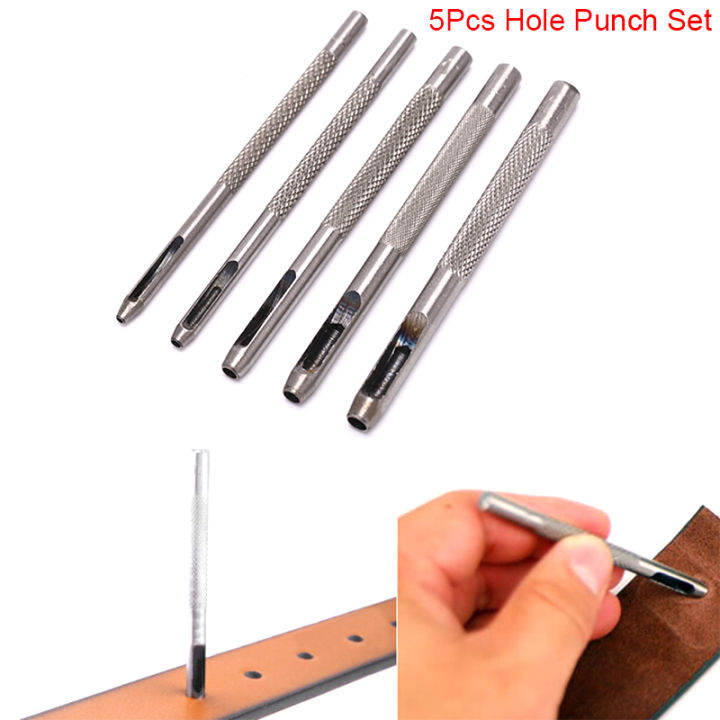 5Pcs%20Leather%20Round%20Shape%20Hole%20Punch%20Kit%20Belt%20Watch%20Band%20Hollow%20DIY%20Tool%20With%20Box%20-%20Image%206