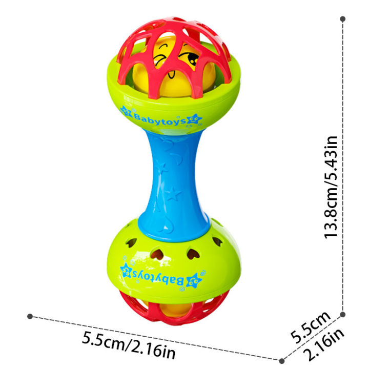 Dumbbell Baby Hand Teether With jhunjhuni CN 1pcs