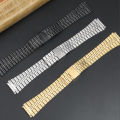 18mm stainless steel strap for Casio vintage small gold watch small square A168 A158W AQ-230 AEQ-110 AE1200/1300 A159 series. 