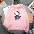 Pink Cartoon Cat Women's Hoodie Funny Melanie Martinez Hoodies Printing Sweatshirt Spring/Autumn Women Tops Clothes. 