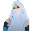 Niqab Muslim Hijab 2 Layers Face Cover - Hijab - Hijab Collection - Hijab - Hijab Collection - Niqab.