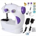 VOF CGSM202 PP Materials Mini Sewing Machine - Dual Speed Portable Mini Electric Pedal Double Threads Rewind Swing Machine.