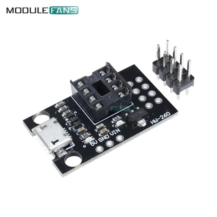 【Mary DAI Store】Pluggable Development Bare For ATtiny45 ATtiny85 Programming Editor Micro Usb Power Connector Module