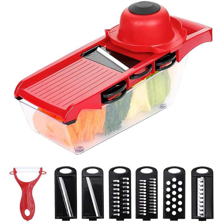 10 In 1 Multifunctional Nicer Dicer Vegetable Cutter Shredder Slicer Chopper  Fruits and Vegetable Interchangeable Stainless Steel with Food Container &  Peeler | Daraz.com.bd