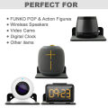 Wall Shelf Speaker Stand, Small Wall Shelf Speaker Mount for Bluetooth Speaker, Cell Phones, Toy Display Shelf (Black). 