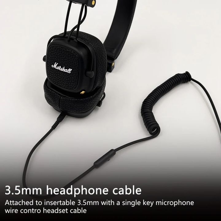 Marshall%20Major%20III%203%20Wireless/Wired%20Headphones%20with%20Mic%20Deep%20Bass%20Gaming%20Earphones%20Folding%20Sports%20Rock%20Music%20Bluetooth%20Headset%20-%20Image%204