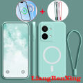 Case for Vivo Y28 4G phone casing back cover softcase liquid silicone protector smooth shockproof bumper cover new design aesthetic wireless magnetic attraction ytbswx01. 