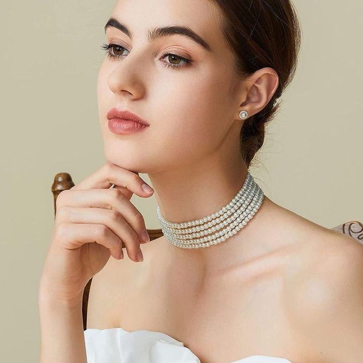 5%20Layer%20Trend%20Elegant%20Jewelry%20Wedding%20Pearl%20Necklace%20For%20Women%20Fashion%20Multilayer%20Imitation%20Pearl%20Chain%20Choker%20Necklace%20Jewelry%20Gift%20-%20Image%203