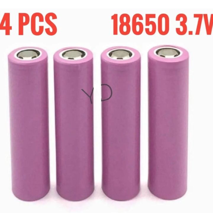 18650 3.7V Lithium Rechargeable Battery-Better Quality 4pcs - 6 volt battery
