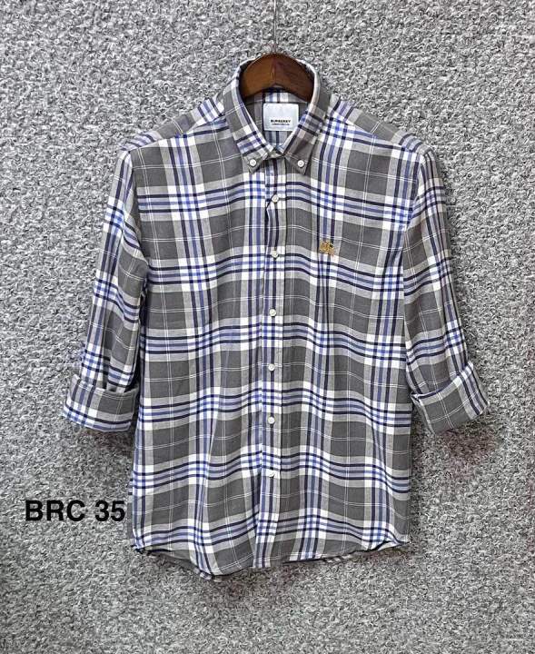 Premium Burberry Check Shirt for Men By Shirtology BRC 35
