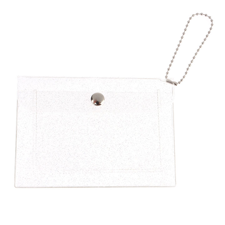 1Pc%20Women's%20Credit%20Card%20Holder%20Wallet%20Transparent%20Waterproof%20PVC%20ID%20Card%20Wallet%20-%20Image%204