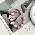 Cartoon Colorful Polka Dot Cute Hello Kitty Bow 3D DIY Doll Bracelet Case Compatible for IPhone 15 14 16 11 12 13 Pro Max XR 7Plus XS Max 16 7 15 8 Plus X SE 2020 New Imd Soft Case. 