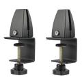 2 Pcs Office Desk Divider Clamp Privacy Screen Clip Holder Bracket Screen Baffle Clamp Partition for Table Clamp -Black. 