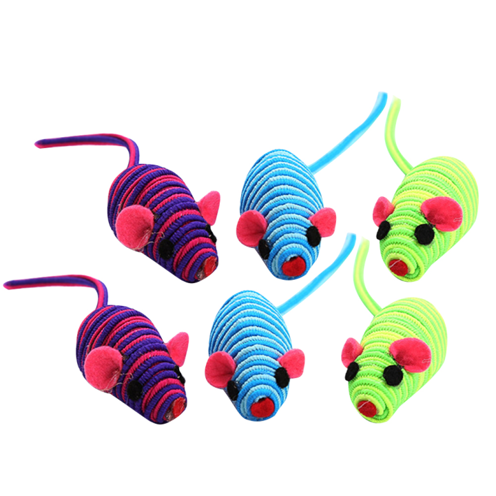 Kitten Funny Mouse Cat Playing Props Cat Teaser Interactive Toys (Random Color)