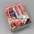 Cars Lightning c ableware Set Spiderman Anime Fork Spoon Water ottle 3-piece Suit Cutlery Set Children's Christmas ifts. 