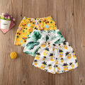 2020 0-4T Toddler Baby Boy Girl Kids Shorts Bottoms Summer New Cartoon Pineapple Print Swimming Panties Beach Holiday Shorts.