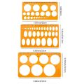 Circle Template Plastic Circle and Oval Templates Measuring Templates For Building Formwork Drawings. 