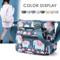Nylon print women's bag, new one-shoulder, crossbody, mom bag, oxford cloth water-repellent women's canvas bag. 