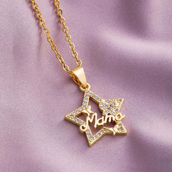 Mother's%20Day%20Mama%20Letter%20Pendant%20Necklace%20For%20Women%20Stainless%20Steel%20Mom%20Nameplate%20Clavicle%20Chain%20Choker%20Personality%20Jewelry%20Gift%20-%20Image%204