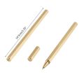 Hexagon 0.5mm Gel ink Pen Handmade Brass Liquid ink Roller ball Pen Classic Drop shipping.