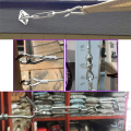 30 Turnbuckle M5 Wire Tensioner Set With Turnbuckle Wire Rope Clamp Thimbles Press Clamp For Tightening. 