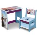 Disney Frozen II 5-Piece Toddler Bedroom Set | Material: Plastic | Assembled dimensions: 29.5″ W x 54.25″ D x 17.25″ H. 