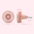 Mini Electric Car Air Conditioning Fan Rotatable Car Vehicle Air Vent USB LED Light Cooling Fan Cooler.