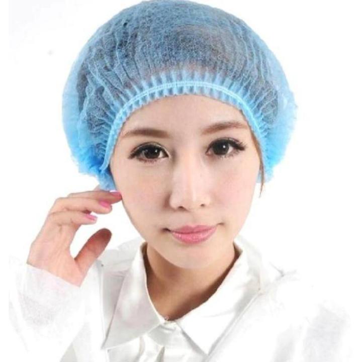 100 Pcs Pack Disposable Surgical Head Caps One Time Disposable Cap
