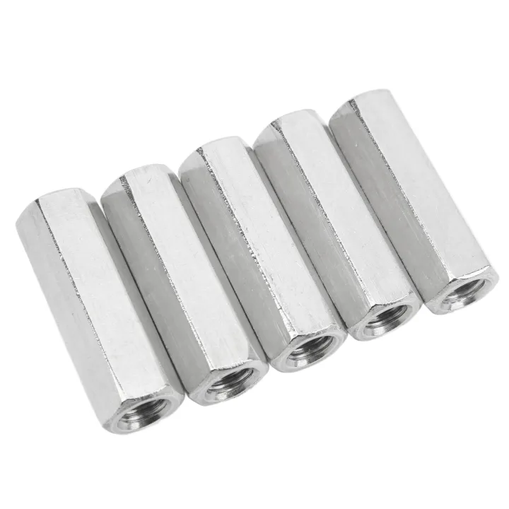 Threaded%20Rod%20Connector,%2060mm%20Length%205%20Pcs%20Hex%20Coupling%20Nut%20Sturdy%20304%20Stainless%20Steel%20Silver%20for%20Indoor%20Outdoor%20-%20Image%208