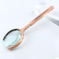 Fanghua 50x metal magnifying glass, elderly reading high-definition genuine reading glasses, special convex lens for children.