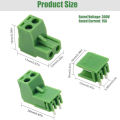 (5 pcs) 2PIN RIGHT ANGLE SCREWS TERMINAL BLOCK 2 PIN 5.08MM PITCH PLUG-IN L TYPE PLUG & SOCKET.