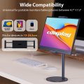 Cdisplay Portable Monitor Stand Adjustable Height Desktop Monitor Bracket for 4.7-17.3 inch Phone Tablet Monitor Support Holder.
