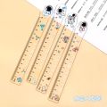 3pc set cute plastic scale 15cm ruler student stationery cartoon comic ruler scale tool stationery cute pen school supplies. 